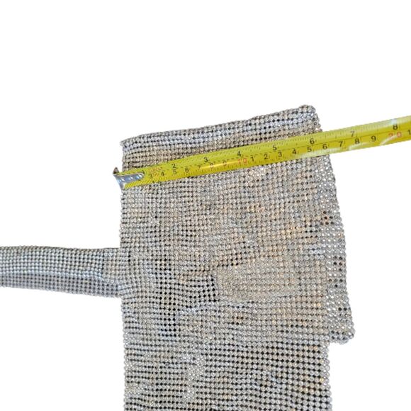 Forever 21 Sequin Gem Silver Crop Top Size One Size *small - Picture 5 of 7